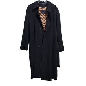 Ralph Lauren blue label mens black trench coat